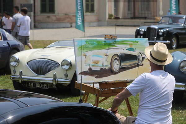 Bild: Hier entsteht ein Kunstwerk - Concours d'Elégance Suisse Château Coppet 2023