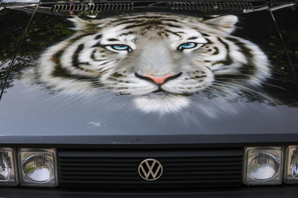 Hier ist der Tiger auf der Haube und nicht im Tank - Youngtimer Stockental 2025