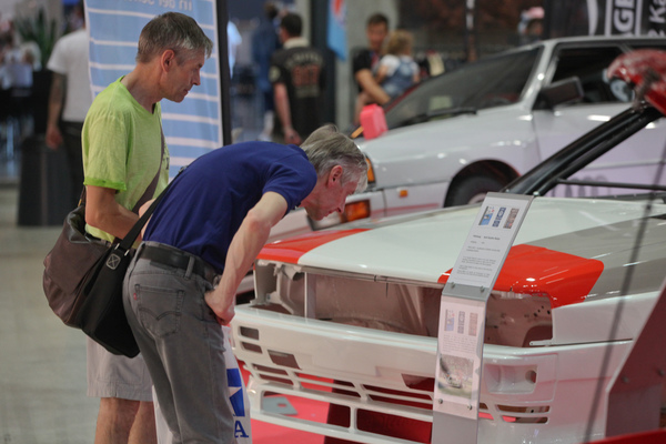 Bild: Hier lohnt es sich, genauer hinzuschauen - wiederentstehnder Audi Quattro bei der Autowelt Bachmann - Swiss Classic World Luzern 2018