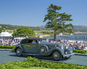 Hispano-Suiza J12 Vanvooren Cabriolet (1934) - 2. Rang in der Klasse J-1 beim Pebble Beach Concours d'Elegance 2024