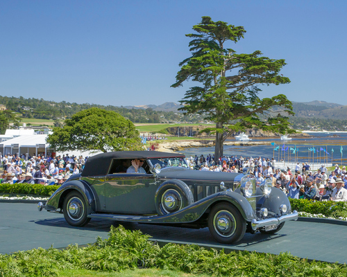 Hispano-Suiza J12 Vanvooren Cabriolet (1934) - 2. Rang in der Klasse J-1 beim Pebble Beach Concours d'Elegance 2024