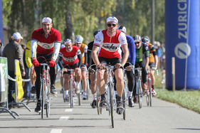 Historische Fahrräder bei der Bergfahrt - Memorial Bergrennen Opfertshofen "Rendezvous am Kleinen Klausen" 2021