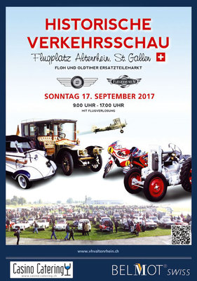 Historische Verkehrsschau Altenrhein, Flyer 2017