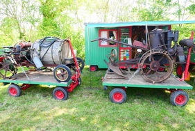 Holder-Traktoren: Die kleinen Arbeitsgeräte wurden unter anderem für den Einsatz in Weinbergen entwickelt. – Bockhorner Oldtimermarkt 2025