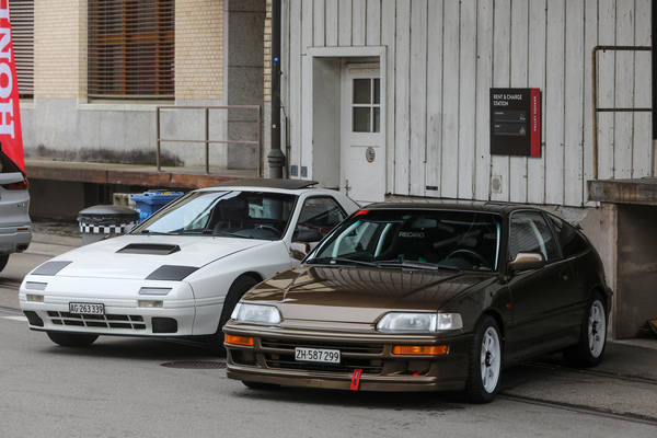 Honda CRX (1989) - neben eimem Mazda RX-7 - Japanese Car Meeting Kemptthal 2025