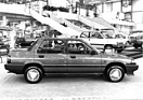 Honda Civic - als Sedan mit Dreiventilmotor wie auch die übrigen Typen - am Genfer Automobilsalon 1984
