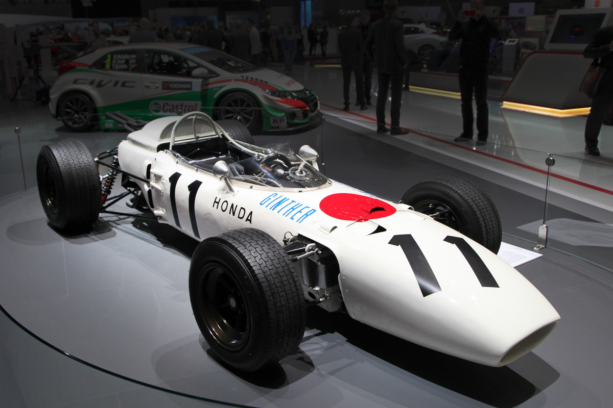 Honda F1 RA 272 (1965) - so gefahren von Richie Ginther beim GP von Mexico 1965 - gezeigt am Genfer Autosalon 2016