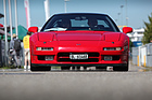 Honda NSX - rot wie ein Ferrari, aber mit Aluminium-Karosserie - am 2. TCS Youngtimer und Classictreffen in Pratteln im Jahr 2016