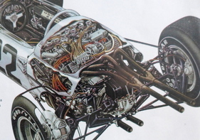 Honda RA 271 (1964) - die kompakte Heckpartie des Vorgängers