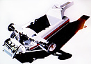 Honda RA 302 (1968) - Chassisausleger hinten für den V- 120-Grad-Motor