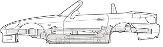 Bild: Honda S2000 (2005) – Chassisstruktur