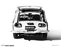 Honda S800 (1966) - Blick durch die praktische Heckklappe des Coupés