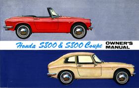 Honda S800 (1966) - Coupé und Cabriolet auf dem Handbuch von 1966