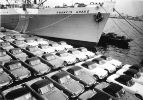 Honda S800 (1966) - Verschiffung von Cabriolets mit der Francis Drake