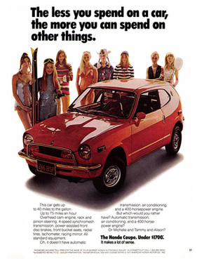 Honda Z600 Coupé (1972) - je weniger man ausgibt ... (Werbung)