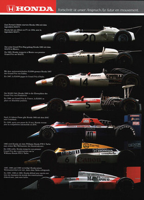 Honda in der Formel 1 - Werbung aus dem Jahr 1990