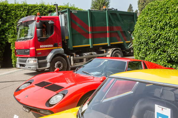 Hoppla! Dieser DAF-Lastwagen hat sich da wohl etwas verirrt.