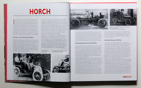 Horch - the beginnings - Book "Audi - Auto Union - DKW - Horch - Wanderer - 1910-2000"