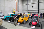 Bild: Horlacher GL88-2 "Ei" (1988) frühes Elektroauto, das in der Schweiz hergestellt wurde, neben anderen CH-Elektroautos – Swiss Classic World Luzern 2022