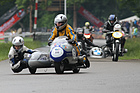 Im Feld der Motorräder - BMW R50S Gespann von 1962 - am GP Brugger Schachen 2015