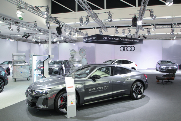 Immer noch ein Star - der Audi e-tron GT auf der Basis des Prosche Taycan - Auto Zürich 2021