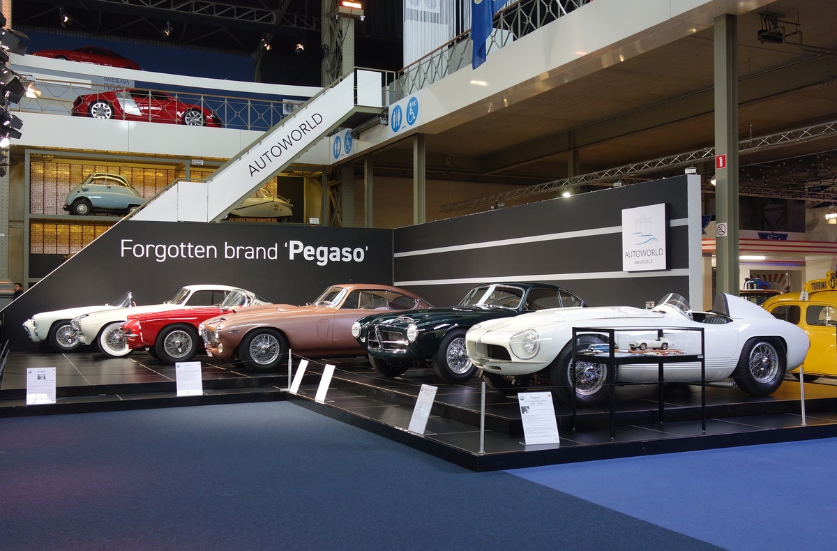 Impressionen - Pegaso-Sonderschau in der Autoworld Brüssel (2018/2019)