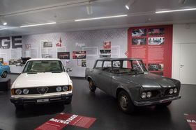 Impressionen der Backstage-Ausstellung im Museo Alfa Romeo.
