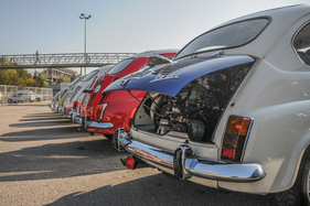 Impressionen vom 60 Jahre Seat 600 Jubiläum am Spirit of Montjuïc 2017 (Catalunya Classic Revival)