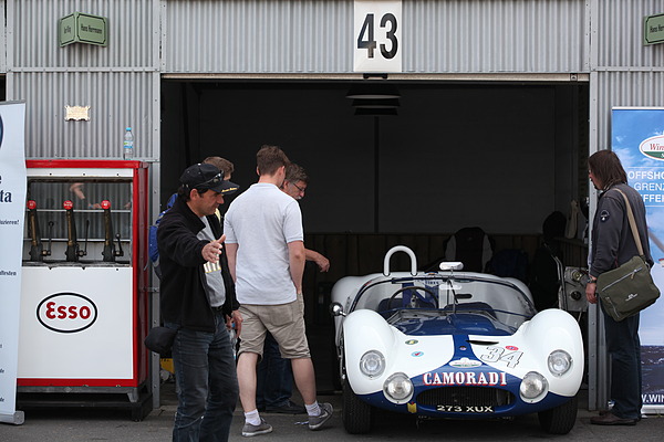 Impressionen vom AvD Oldtimer Grand Prix 2012 - Maserati Birdcage im historischen Fahrerlager