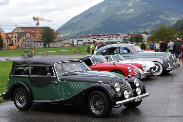 Image: Impressions of the British Car Meeting 2013 in Mollis - Morgan, MG and Jaguar peacefully united