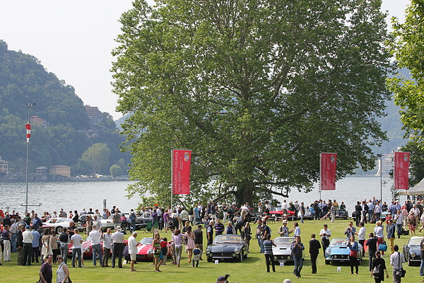 Impressionen vom Concorso d'Eleganza Villa d'Este 2012 - am Sonntag wurden die Autos traditionsgemäss im Park der Villa d'Erba aufgereiht