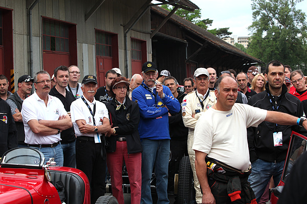 Impressionen vom GP Brugger Schachen 2013 - das obligatorische Fahrer-Breefing