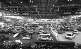 Impressionen vom Genfer Automobilsalon 1983 - Blick in die Palexpo-Halle