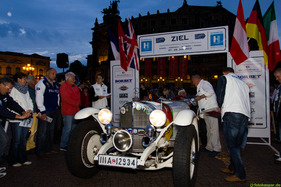 Impressions of the Grand Prix Rudolf Caracciola 2013 - Mercedes Benz SSK at the finish line