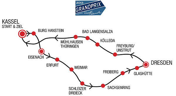 Impressionen vom Grandprix Rudolf Caracciola 2013 - Strecken Karte GP Memorial Caracciola 2013