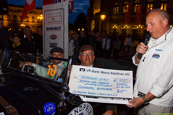 Impressionen vom Grandprix Rudolf Caracciola 2013 - die José Carreras Leukämie-Stiftung erhält von der Scuderia Rudolf Caracciola eine Spende in der Höhe von1000 €