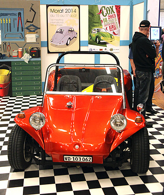 Impressionen vom OTM Fribourg 2013 - Buggies sind im Kommen, hier ein Exemplar auf dem Clubstand des Lemania Coccinelle Club