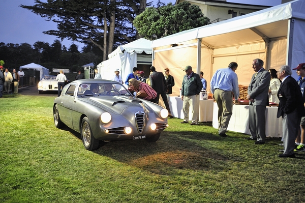 Impressionen vom Pebble Beach Concours d'Elégance 2014 - Alfa Romeo 1900 SS bei der Ankunft