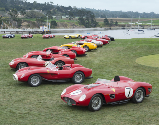 Impressionen vom Pebble Beach Concours d'Elégance 2014 - Die Klasse der Ferrari Testarossa