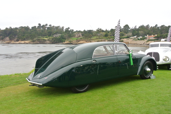 Impressionen vom Pebble Beach Concours d'Elégance 2014 - Die Tatra T77 Aerodynamic Limousine von 1936