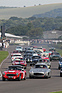 Bild: Impressionen vom Rennen um die Fordwater Trophy am Goodwood Revival 2013 - der Austin-Healey hat die Spitze übernommen