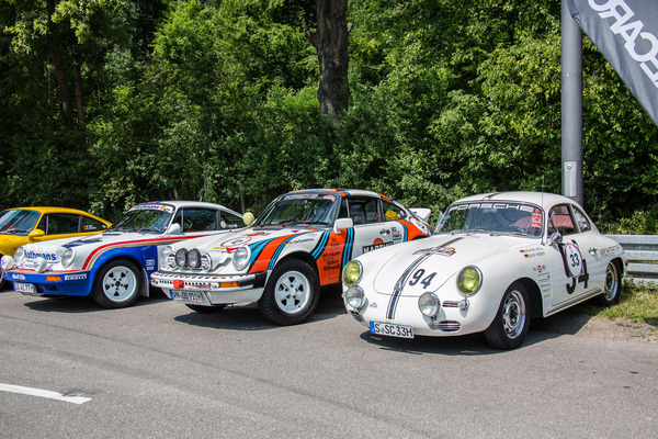 Impressionen vom Solitude Revival 2013 - zwei Rallye-911er und ein 356-er
