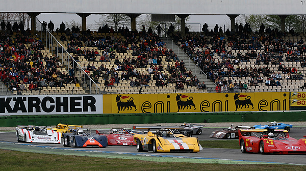 Image: Impressions of the SuperSports Festival at the Bosch Hockenheim Historic 2012 - the two big bangers Lola and March from the CanAm series in the front