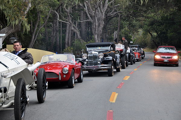 Impressionen von Pebble Beach 2012 - Teurer Verkehrsstau in Pebble Beach