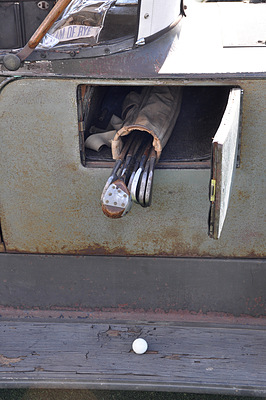Impressionen von Pebble Beach 2012 - auch im Oldtimer sind die zeitlich korrekten Golfschläger zur Hand