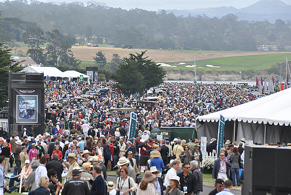 Impressionen von Pebble Beach 2012 - da gibt es kaum ein Durchkommen - unglaubliches Besucheraufkommen