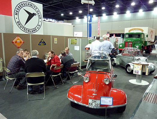 Impressionen von der Bremen Classic Motorshow 2013 - der Stand des Messerschmitt-Clubs