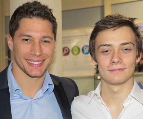 Bild Impressionen von der Buchvernissage «Les Suisses au Mans 2013» - Loïc Duval (l) und Louis Delétraz