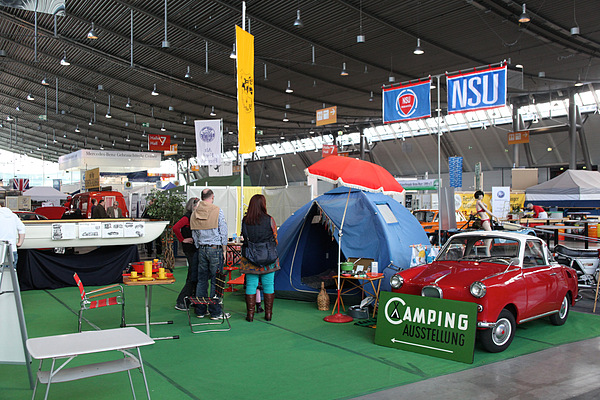 Impressionen von der Retro Classics Stuttgart 2013 - Camping-Ausstellung im Stil von anno dazumals