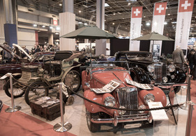 Impressionen von der Rétromobile Paris 2014 - Die Schweiz war mit einem eigenen Stand vertreten - Pantheon, Fondation Hervé und Swiss Car Register